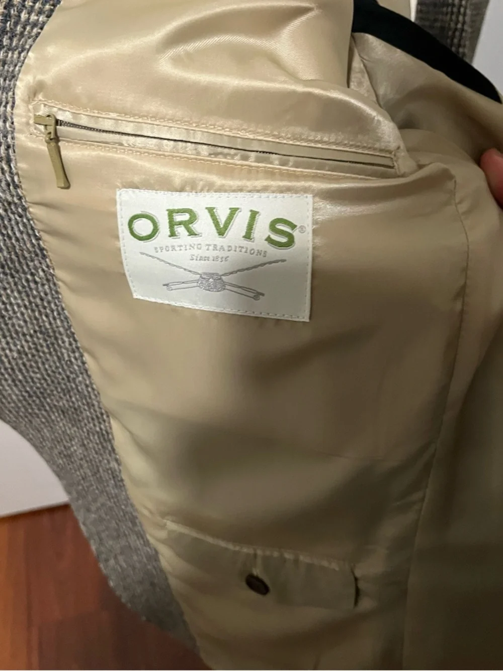 NWT Orvis Brown & Gray Houndstooth 100% Wool Sport Coat Made in Portugal